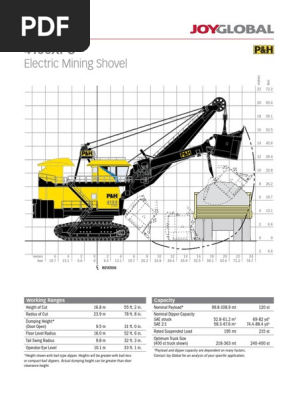 Power Shovel Xc4100 P H Spec Pdf Bearing Mechanical Gear