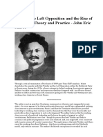 Trotsky The Left Opposition and The Rise of Stalinism