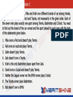 Logical Reasoning 1 (Tabular Arrangement)