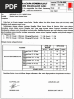 Berita Acara Semen Susut