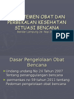 Pengelolaan Obat Bencana