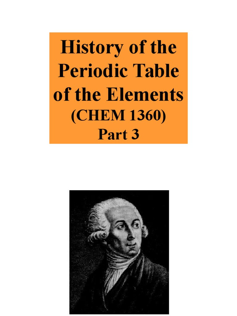 Development of the Periodic Table | PDF | Chemical Reactions | Molecules