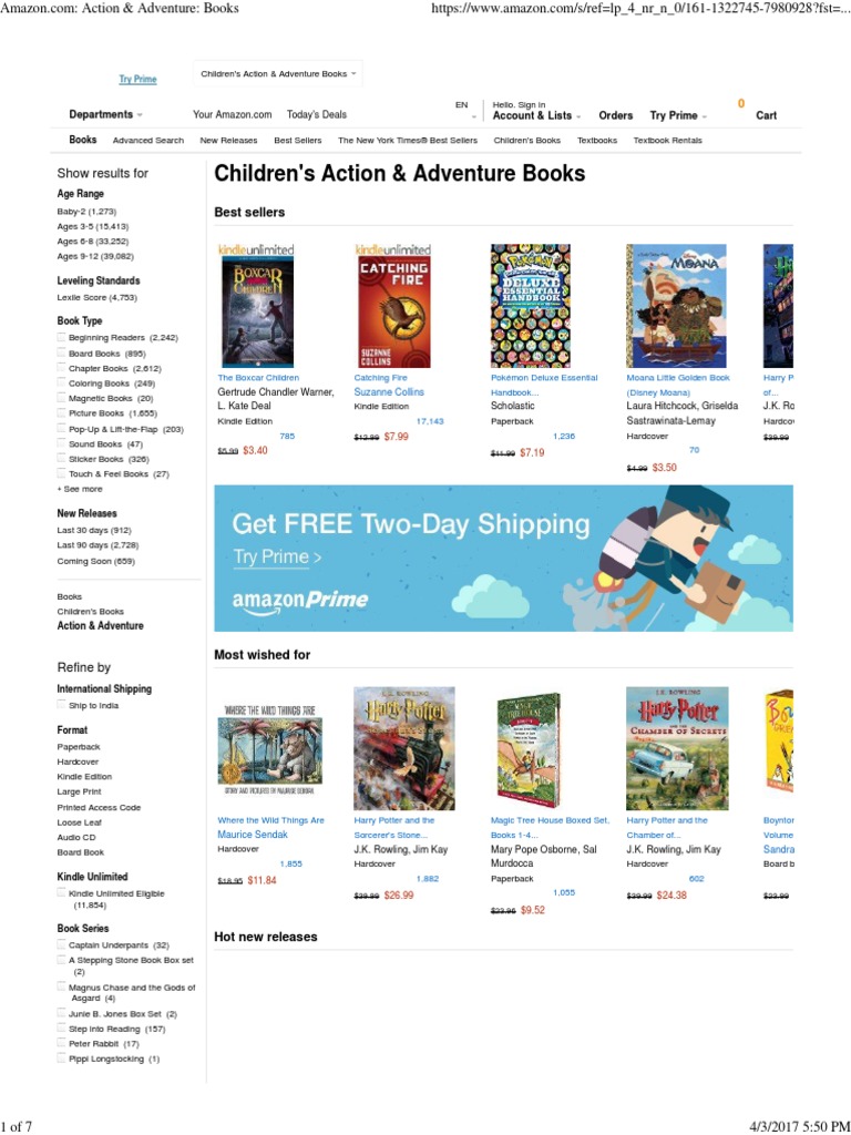 Action & Adventure - Books1 | PDF | Harry Potter | Digital Distribution