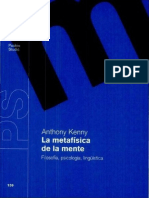 Kenny Anthony - La Metafisica de La Mente PDF