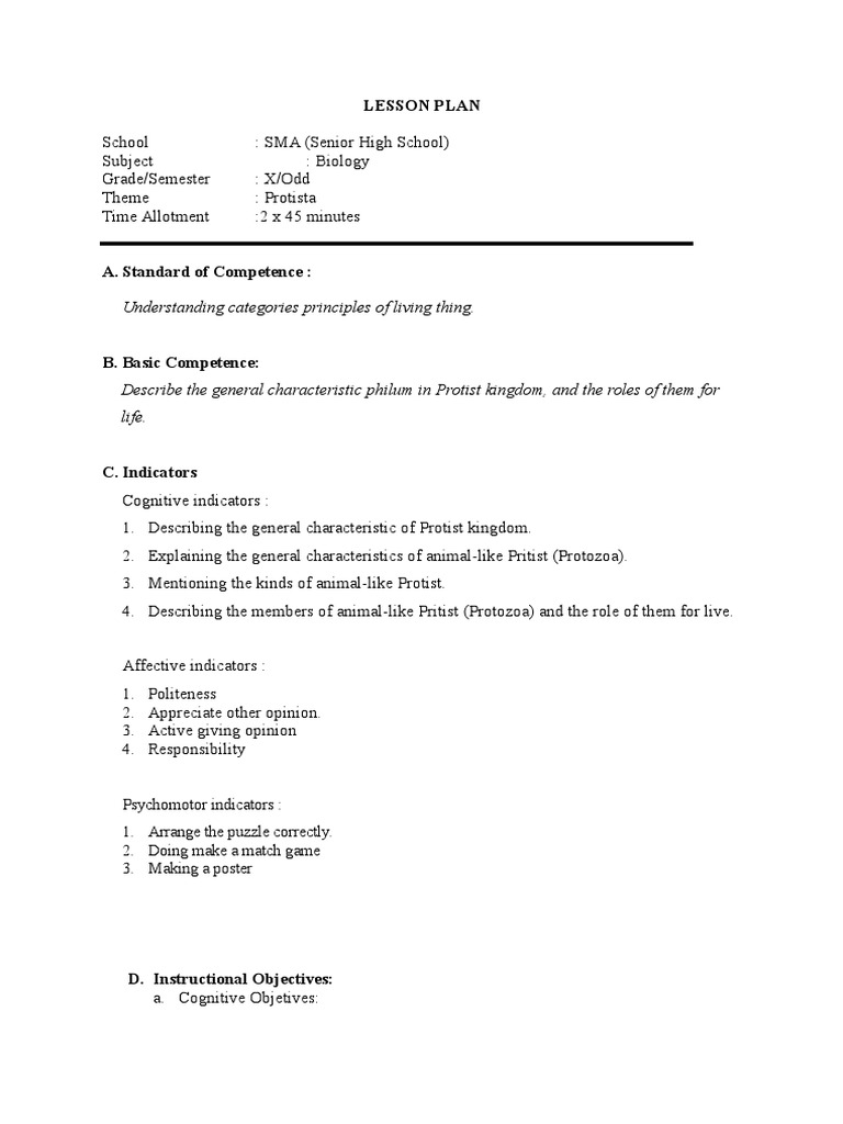 worksheet Protist Worksheet 289747787 lesson plan protista fix protozoa organisms