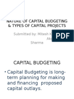 Nature of Capital Budgeting & Types of Capital (Mitesh