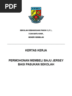 Kertas Kerja Beli Baju Jersey Pdf