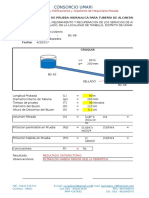 Protocolo de Prueba Hidraulica