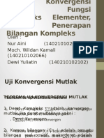 Uji Konvergensi, Kompleks Elementer, Penerapan Bilkom