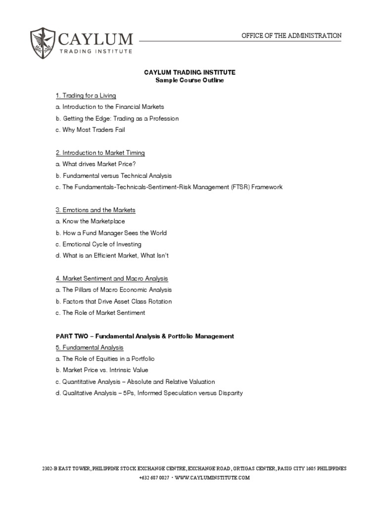 Cti Sample-Outline PDF | PDF