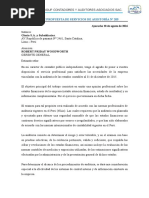 Carta de Presentación de Auditoría