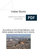 Indian Slums: Settlement Patterns and Processes