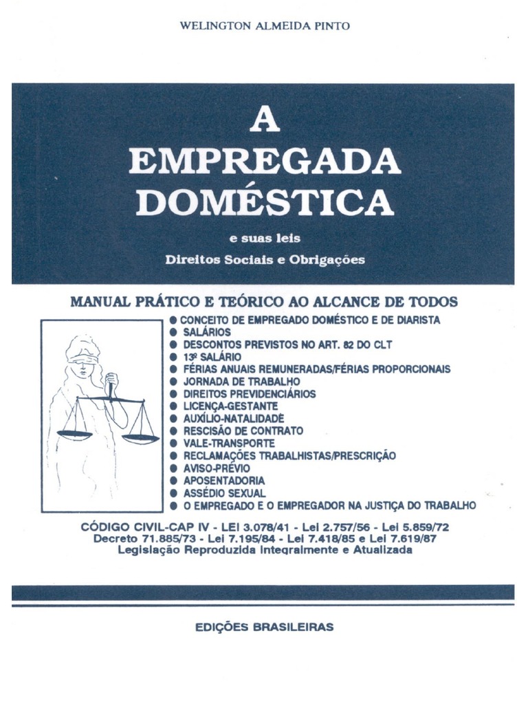 A Empregada Doméstica e Suas Leis PDF | PDF | Férias trabalhistas ...
