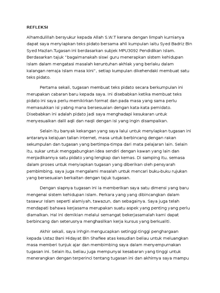 Refleksi Pdf