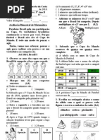 Avaliação Bimestral de Matemática - 2º Bimestre 2010