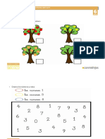 Números 0-9: Cuenta frutas y rodea números