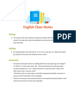 Englishclassnotes 4-3