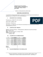 Memoria Descriptiva Los Olivos