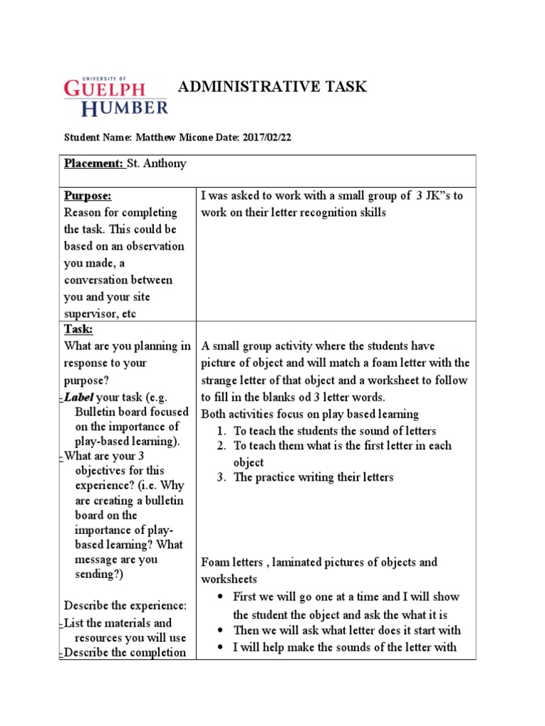 Play-Based Letter Recognition Activity | PDF | Epistemology | Pedagogy