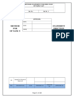 Erection of Tank T-147 Method Statement