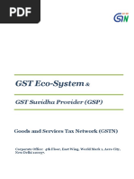 Eco-System for GST and GST Suvidha Providers