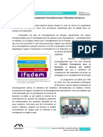 Séance 4 - D. Les Actions de Coopération Francophone Pour L'éducation de Base en Français