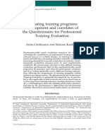 Grohmann 1309 Evaluating Training Programs