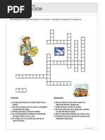 Crucigrama El Terror de Sexto B | PDF