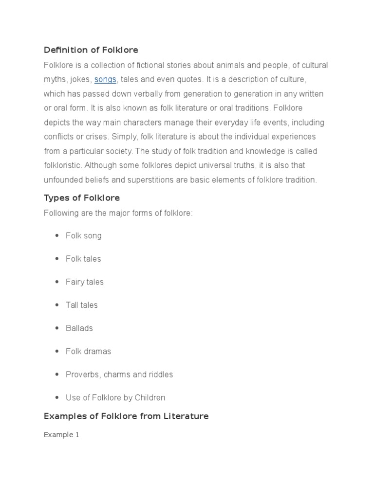 Definition of Folklore Folklore Greek Mythology