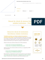 Manual Cálculo Sistemas Fotovoltaicos Aislados - Parte I