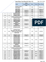 Revised Phase Test Schedule 2016-17