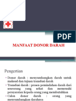 Manfaat Donor Darah