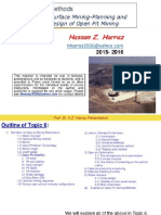 Surface Mining Planning and Design of Open Pit Mining