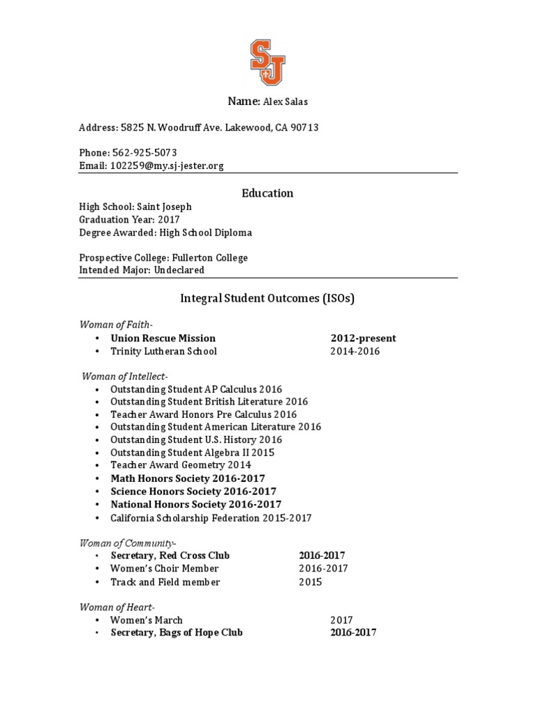 Isos Resume | PDF