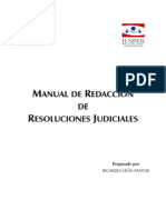 MANUAL DE REDACCIÓN DE RESOLUCIONES JUDICIALES