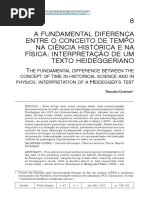 Renato Kirchner, A Fundamental Diferença Entre o Conceito de Tempo Da Ciência Histórica e Na Física