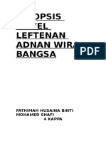 Sinopsis Novel Leftenan Adnan Wira Bangsa