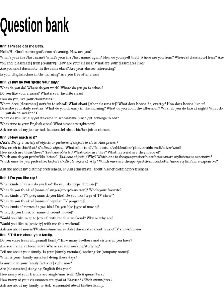 Interchange 1 PDF Hawaii (Island) Quiz