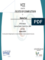 Certificate of Completion