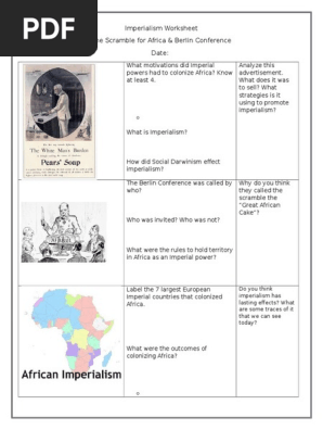 Imperialism Worksheet
