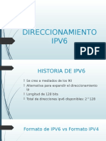 Direccionamiento Ipv6