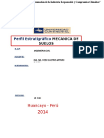 Informe N - 1 Perfil Estratigrafico - 2014