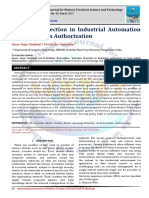 Intrusion Detection in Industrial Automation by Joint Admin Authorization