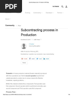 Subcontracting Process in Production - SAP Blogs