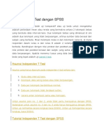 Independen T Test Dengan SPSS