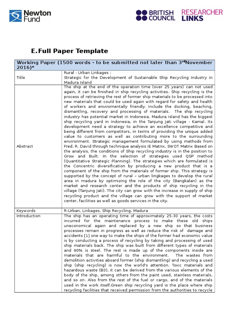 (Form EF) Full Paper & Presentation PDF Strategic Management