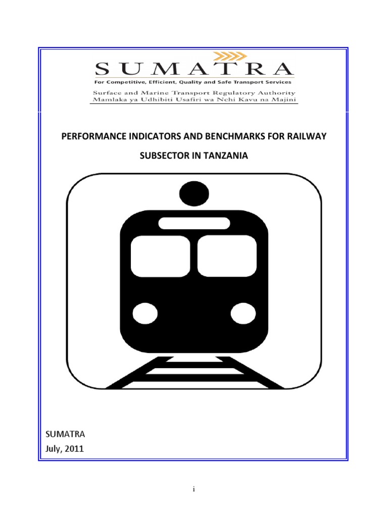 Railway Performance Indicators Tanzania | PDF | Train | Benchmarking
