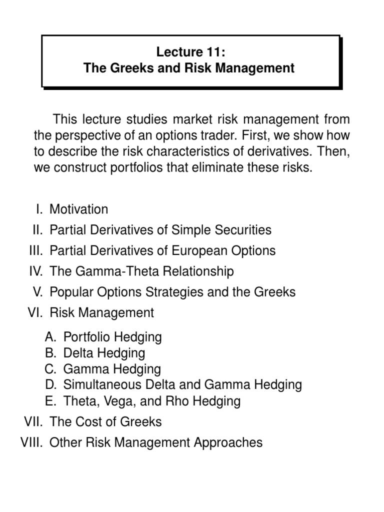 Short Delta Option Pdf Pdf Greeks Finance Option Finance