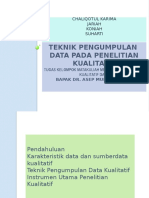 Teknik Pengumpulan Data Pada Penelitian Kualitatif