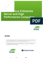 Suse Linux Enterprise Server and High Performance Computing